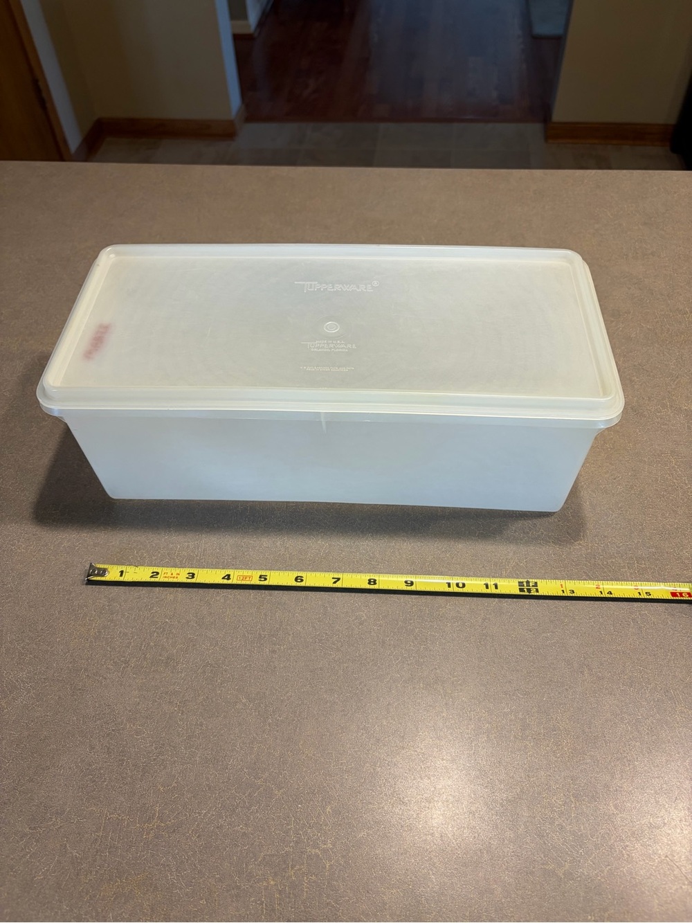 Tupperware Vintage Bread Keeper With Lid 606-1 Stained With Marker
